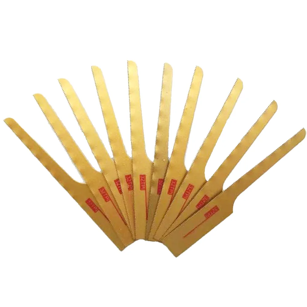 

Quality New Practical Durable Pneumatic Saw Blade 10pcs 32TPI 93mm Accessories Brand New Gold Mini Air Saw Blade