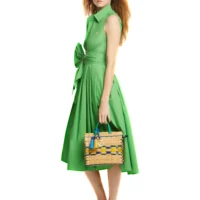 CHCH Women's Dress Summer Beach Party Sleeveless Single breasted Lace up Design Women's Long Dress - Image 3