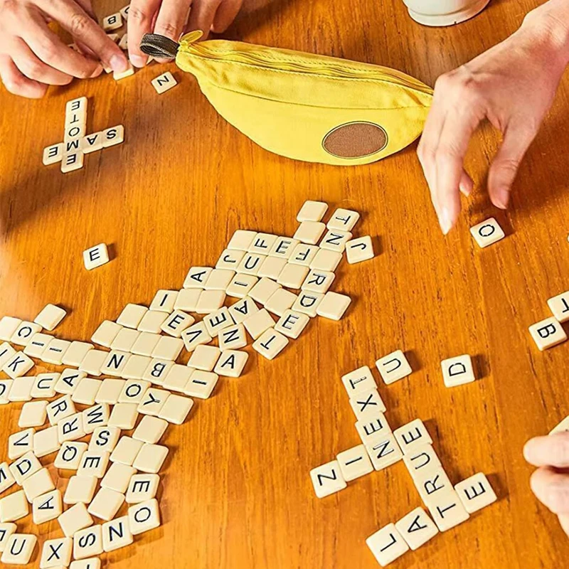 New Bananagrams Word Game Puzzle Kids Party Toys Letter Pouch Children Board Game 3
