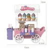 Sweet Dessert Stand Ice Cream Truck Toy Colorful Luminous Mini Bread Truck DIY Mini Children's Food Stand Truck Toy Kids 6