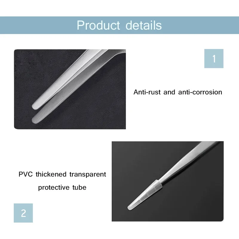 RELIFE ST-13 Precision Non-magnetic Flat-head Tweezers Are Used for Mobile Phone Integrated Circuit Repair and Production Tools precision tweezers,tweezer tool,phone repair tweezers