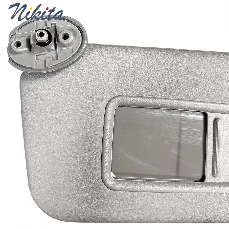 KruzeKraft Left Side Sun Visor Replacement For 2004-2005 Toyota RAV4 - Grey ABS Plastic Visor