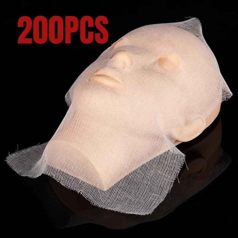 Masques en coton réutilisables par lot de 100, pliés avec attaches élastiques, protection douce et confortable