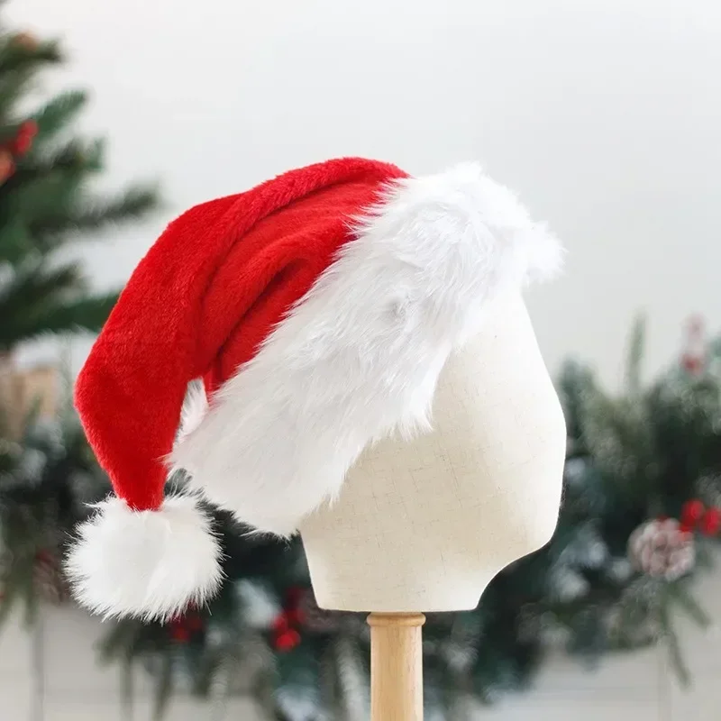 Christmas Hat Adult Kids Cozy Thickened Warm Hat Christmas Party Dress Up Costumes New Year Decoration Gift For Children
