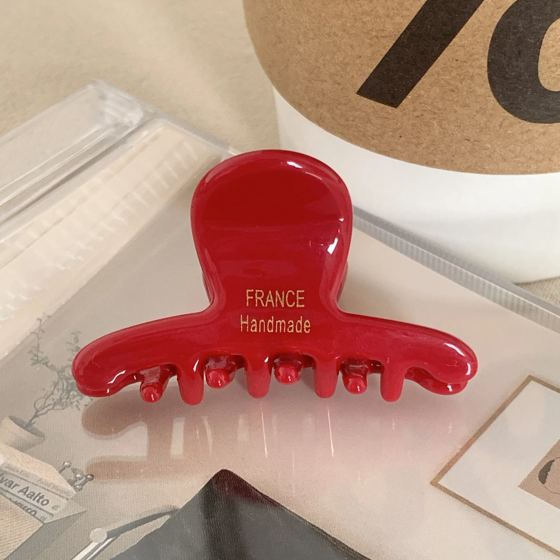 1PC Acetic Acetate Small Grab Clip Half Tie Hair Shark Clip Children's Back of the Head Plate Hair Clip Hair Volume Less Hair Ca