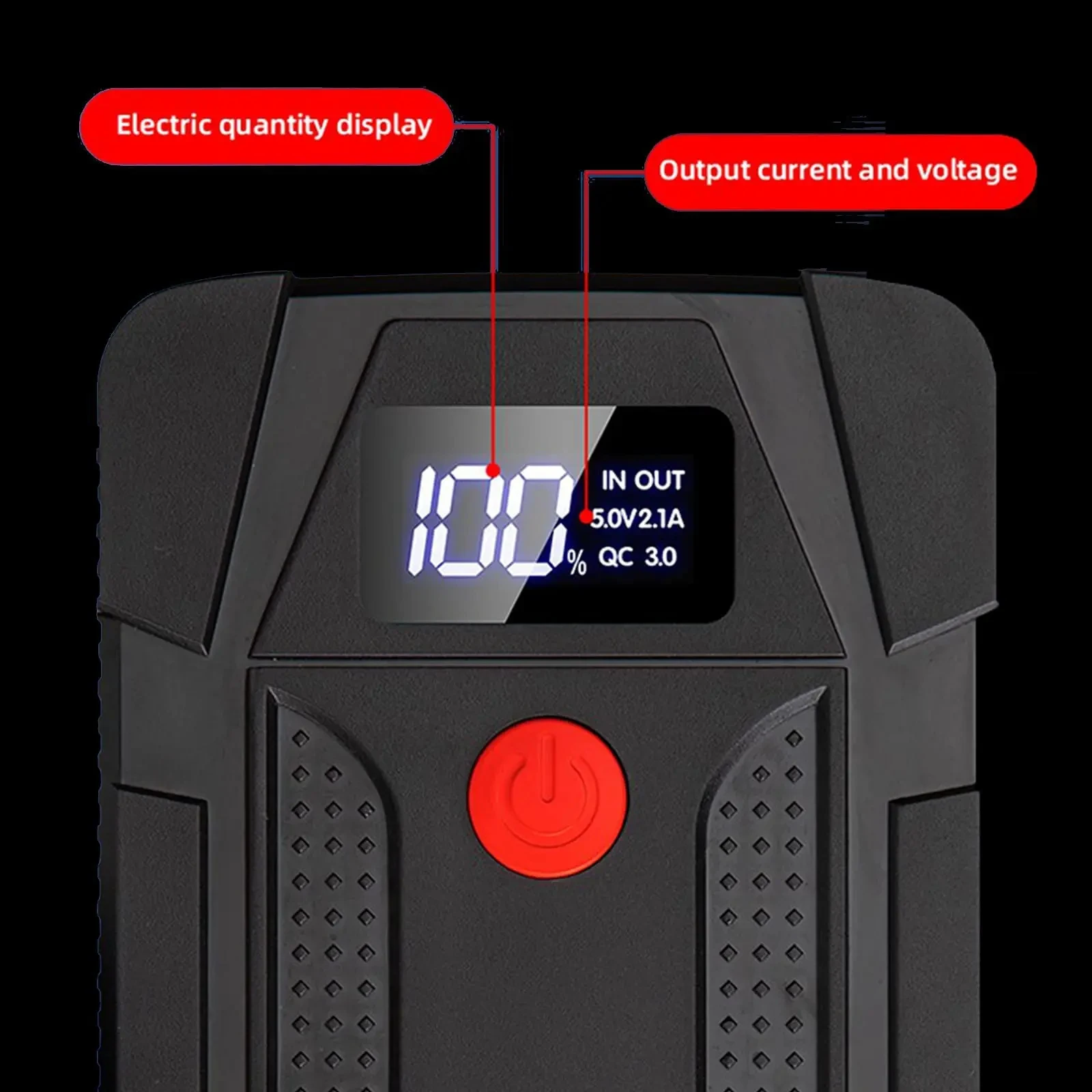 Car Jump Starter Portable Power Bank Car Battery Booster Starting Device Auto Emergency Charger With LED Flashlight