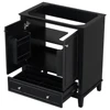 30" Bathroom Vanity with Sink Combo, Multi-functional Bathroom Cabinet with Doors and Drawer, Solid Frame and MDF Board, Black 4
