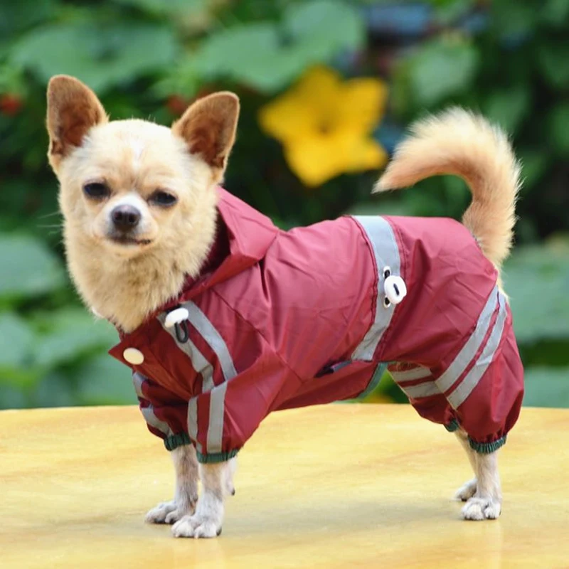 

Fashion Waterproof Dog Clothes for Small Dogs Pet Rain Coats Jacket Puppy Raincoat Yorkie Chihuahua Clothes Cute New Pet Supply
