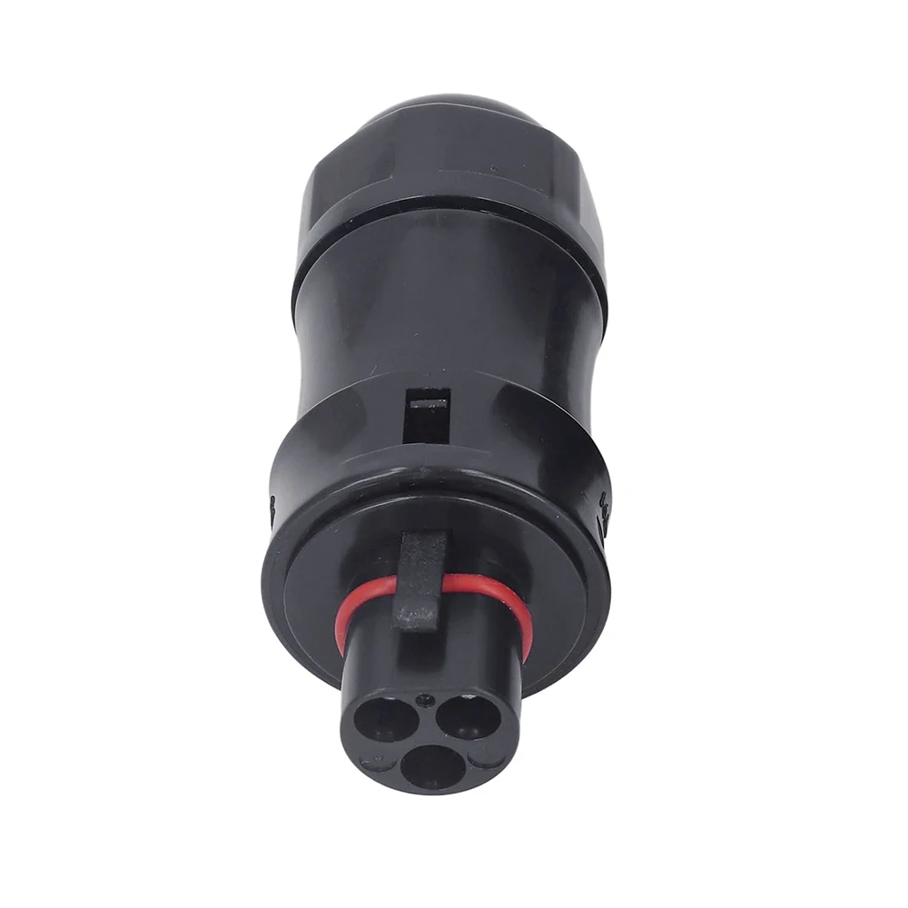 IP68 Waterproof 3-Pin Connector for Solar Grid Tie Inverters and PV Panels