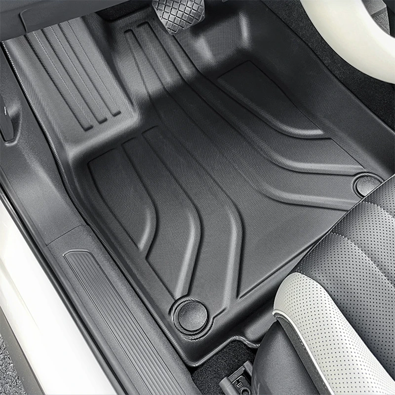 폭스바겐 VW ID4 CROZZ 2021-2025 TPE 바닥 매트 및 트렁크 매트, 전천후 방수 카고 라이너 및 등받이 매트