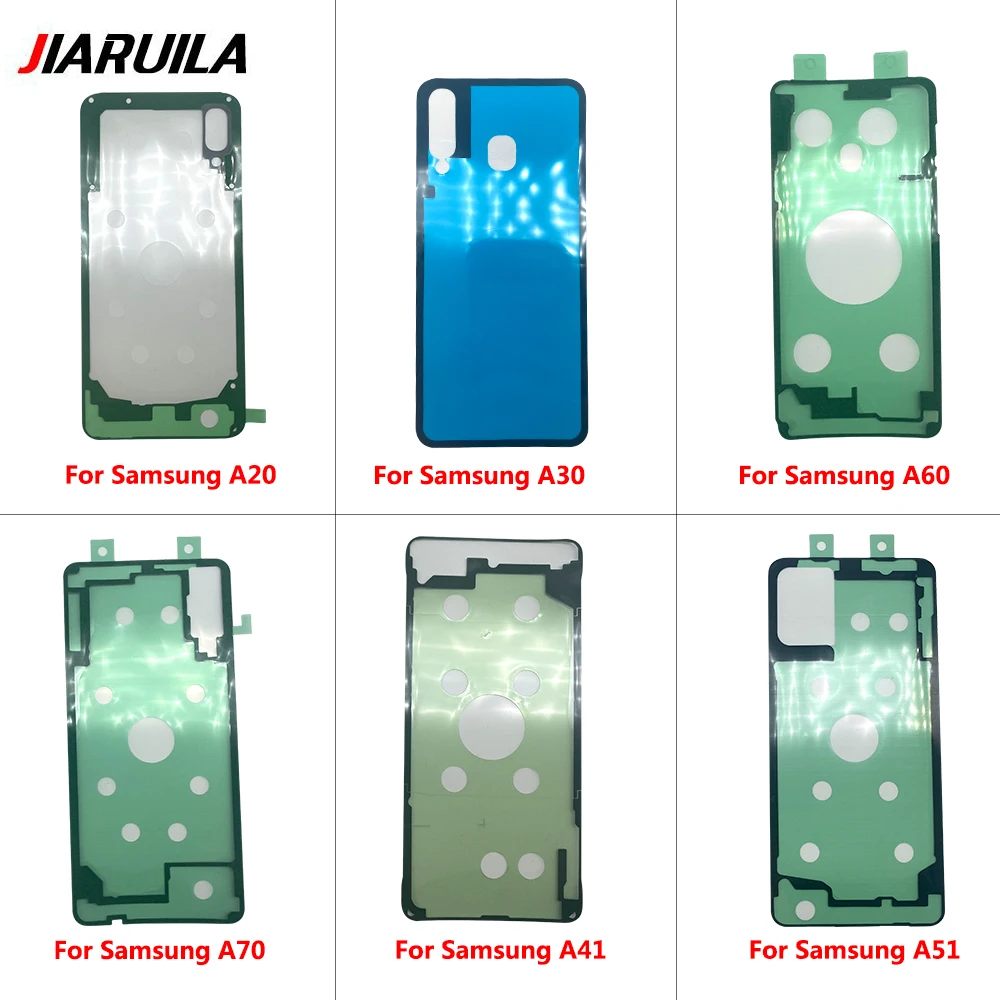 10Pcs, 삼성 A20 A30 A50 A70 A20s A21s A30s A31 A51 A71 A32 A52 A72 용 후면 배터리 커버 도어 스티커 접착 방수