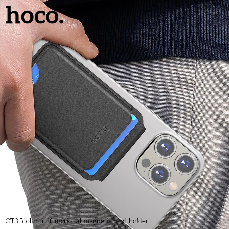 HOCO GT3 Magnetic Leather Wallet for iPhone (MagSafe)