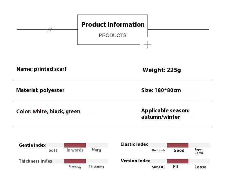 Nnew Cashmere Scarf Women's Cream Sweet Girl Style Autumn And Winter Printed Scarf Korean Version Korean Style Scarf Internet Famous Shawl_voghion.com