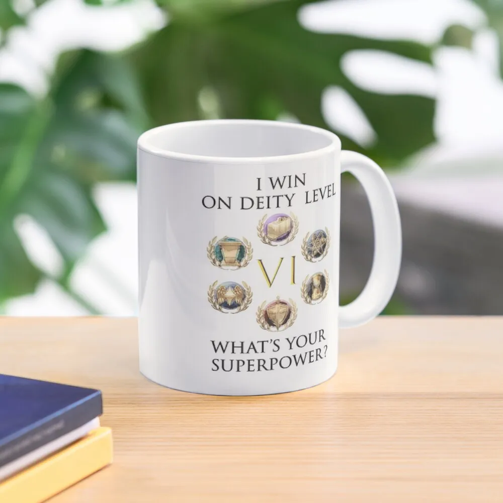 

I WIN ON DEITY LEVEL, WHAT'S YOUR SUPERPOWER Coffee Mug Mugs Coffee Cups