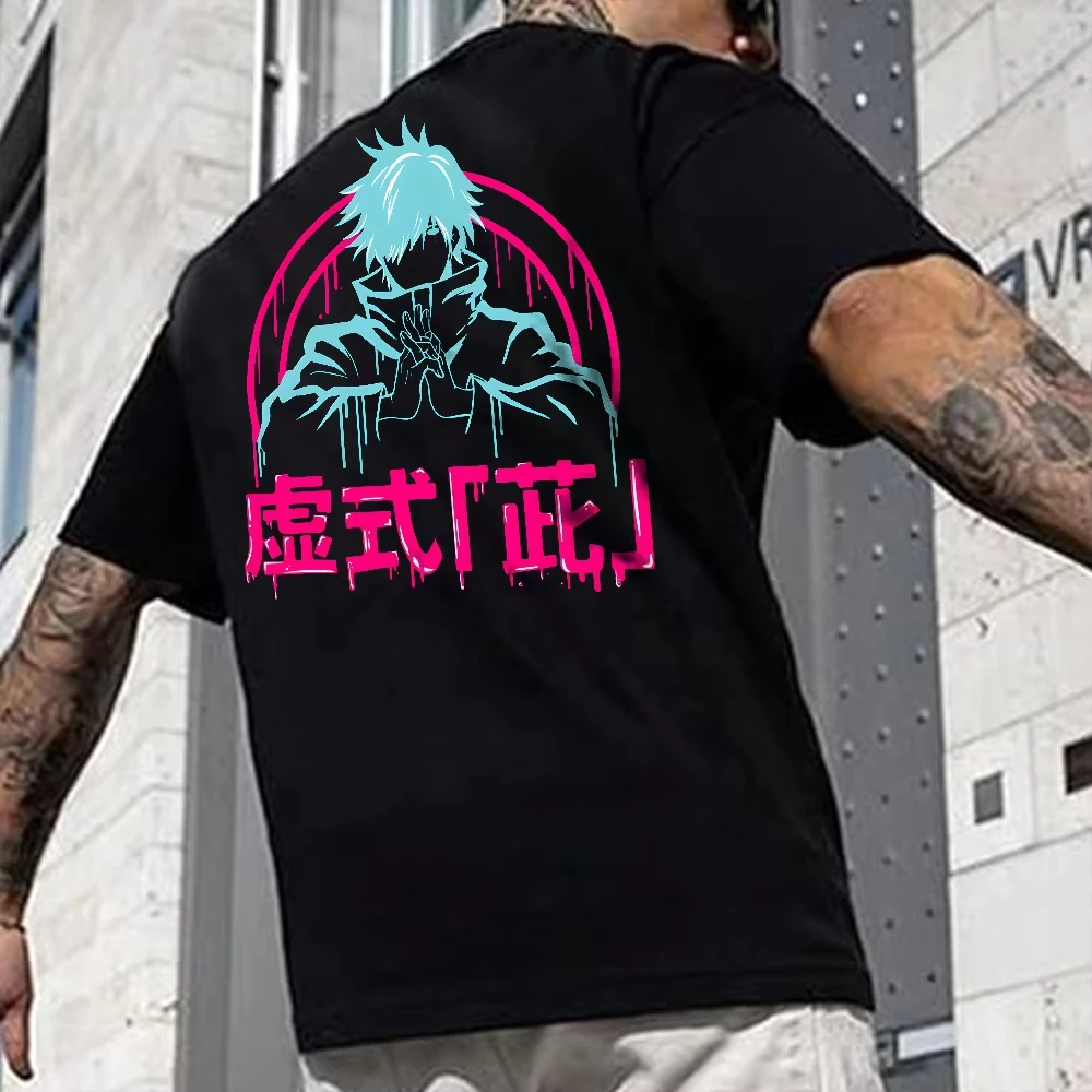 Jujutsu Kaisen anime print men's T-shirts villain Ryomen Sukuna cotton T shirt men women summer street tops clothing dust proof