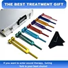 Chakra Tuning Fork Set for Healing,Sound Therapy,Keep Body,with Rubber Mallet,Wrench,Cleaning Cloth and Aluminum Box 4