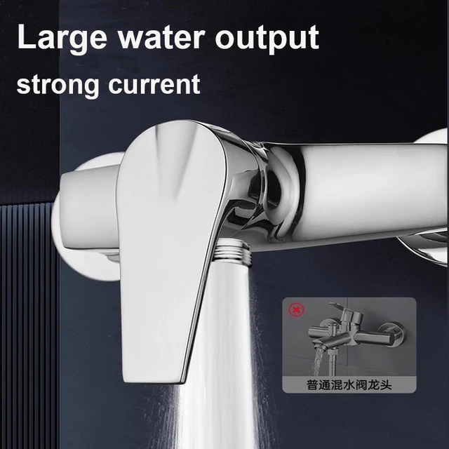 ก๊อกน้ำผสมอ่างอาบน้ำแบบผสมน้ำร้อนน้ำเย็น วัสดุโลหะผสมสังกะสี สำหรับห้องน้ำ 5