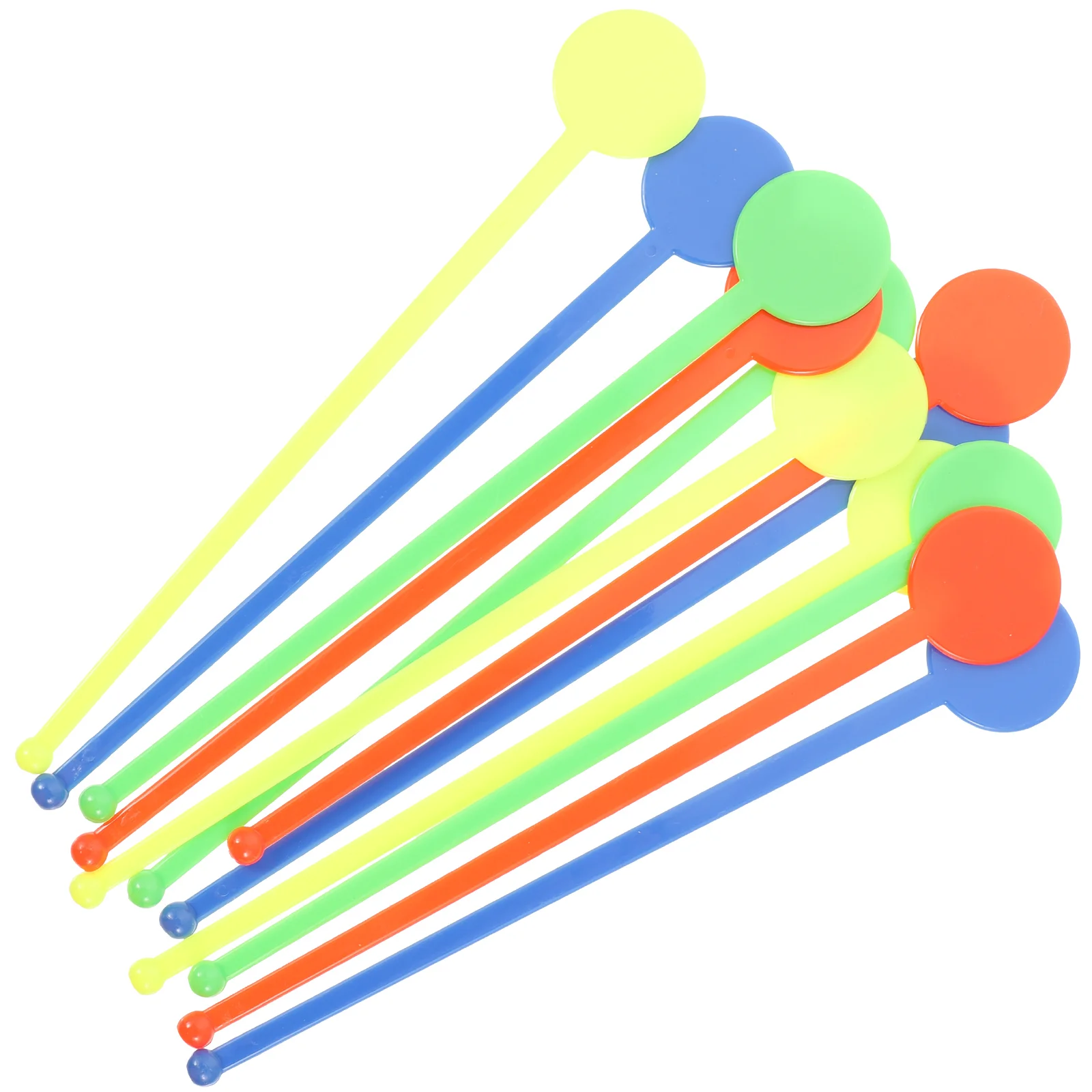 

Acrylic Swizzle Sticks Colorful Round Head Strring Sticks Resuable Beverage Stirrers for Coffee Juice Wine (Random Color)