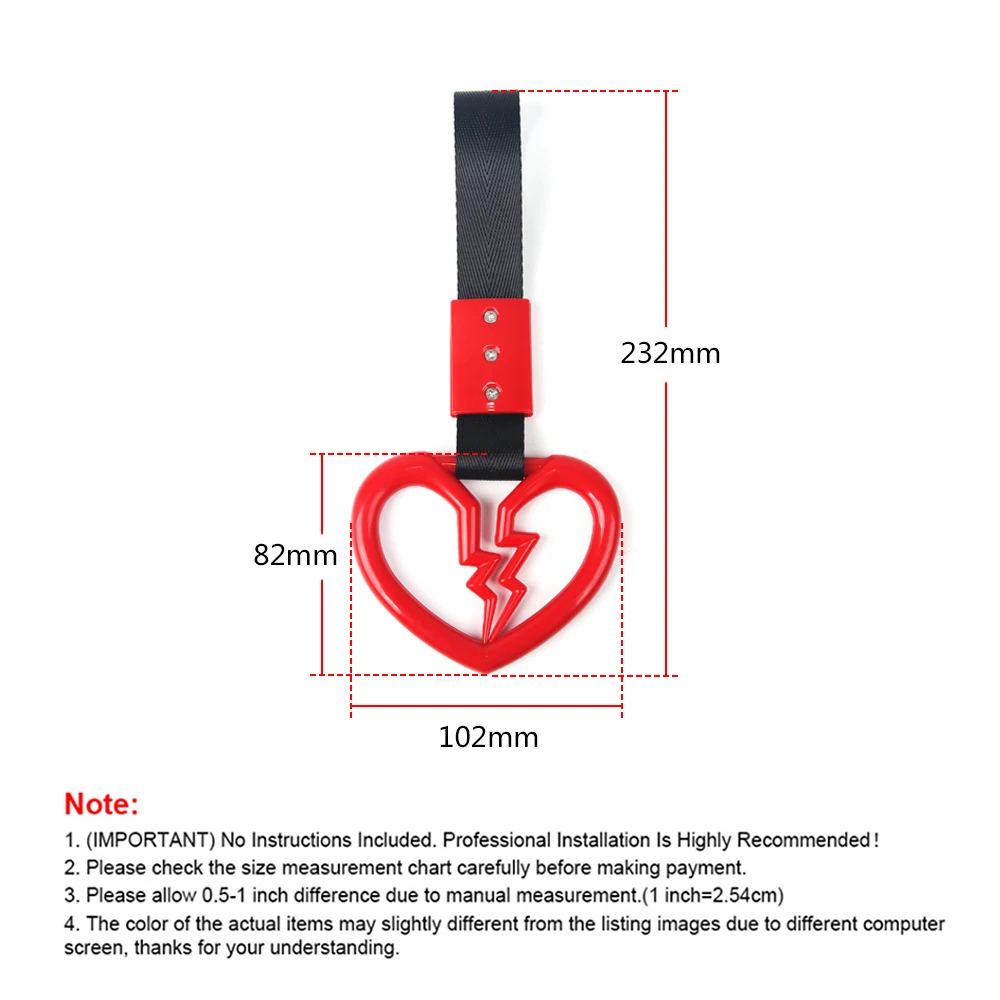 1pcs Broken Love JDM Train Bus Handle Strap for Car Decoration
