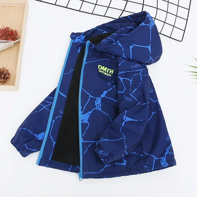 Boys' Jacket Spring and Autumn Fleece Jacket New Middle-aged and Older Children's Autumn Boys' Foreign Style