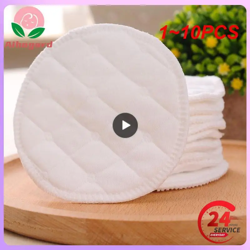 

1~10PCS Reusable Nursing Breast Pads Washable Soft Absorbent Baby Breastfeeding Breast Cotton Pads for Pregnant Women