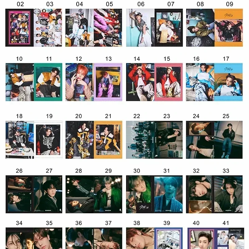 Kpop Photo Collection Kpop Stray Kids New Album 5-STAR Photo Album Portrait HD Photo Gallery Sticker Poster Bookmark Collection Card Fans Gifts