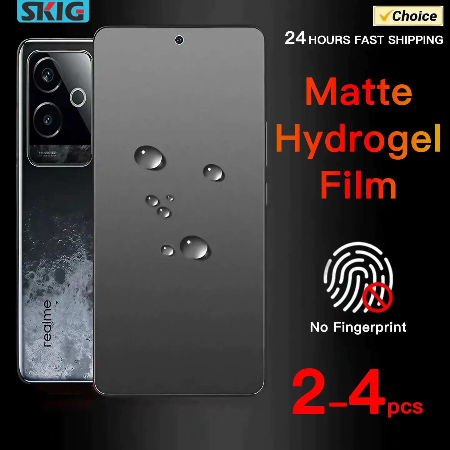 Matte Hydrogel Film Screen Protector (2-4 PCS) - No Fingerprint, Flexible, Durable