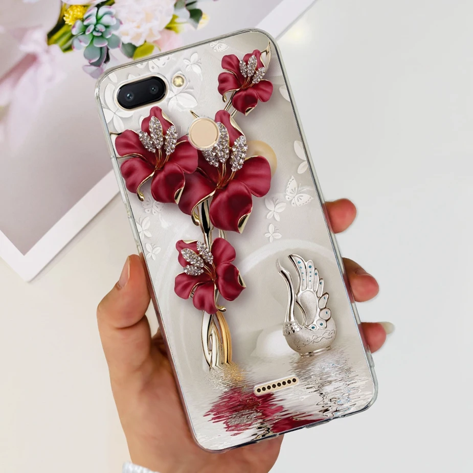 Cute Painted Clear Silicone Phone Case - Soft TPU Shell with Bumper Protection
