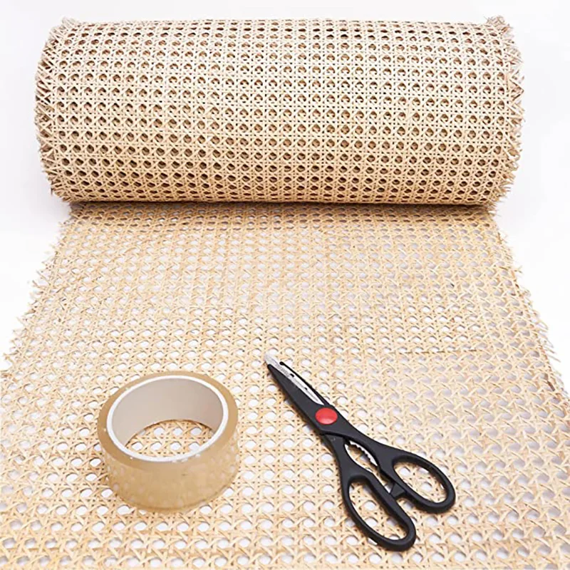 45x350cm Wide Rattan Woven Tape Woven Open Grid Cane For Furniture Cabinet Chair Ceiling plastics rattan webbing