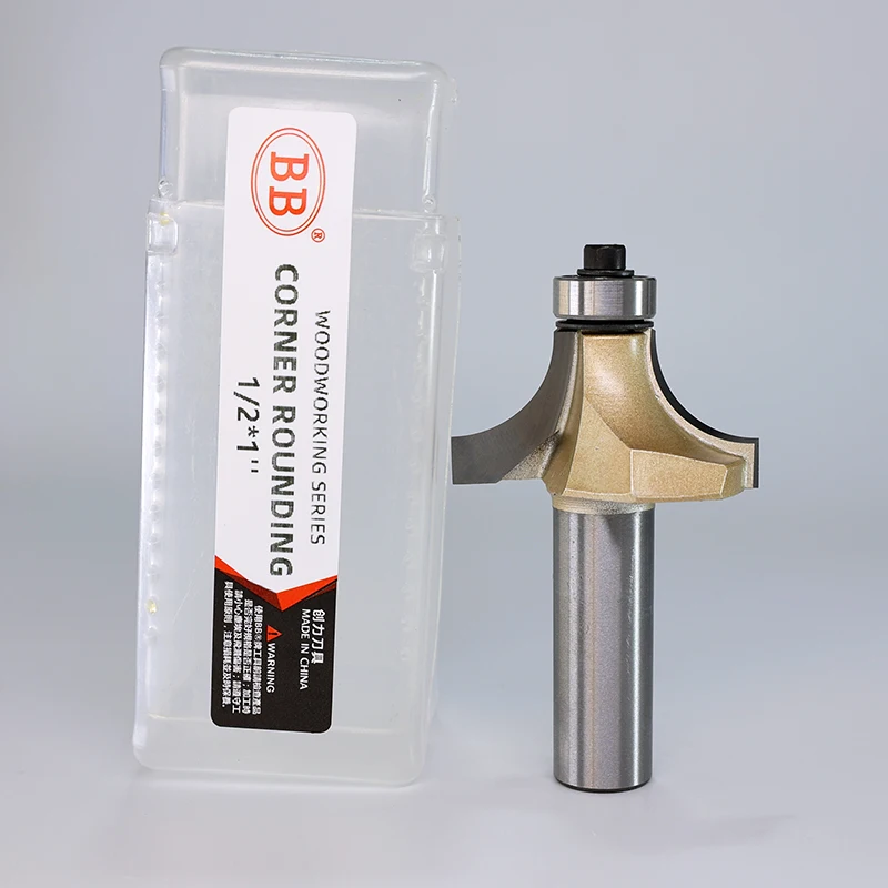

BB Corner Rounding Router Bit Concave Milling Cutter with Parallel Shank 1/2 1/4 Inch Woodworking Tool Round Edge Trimmer