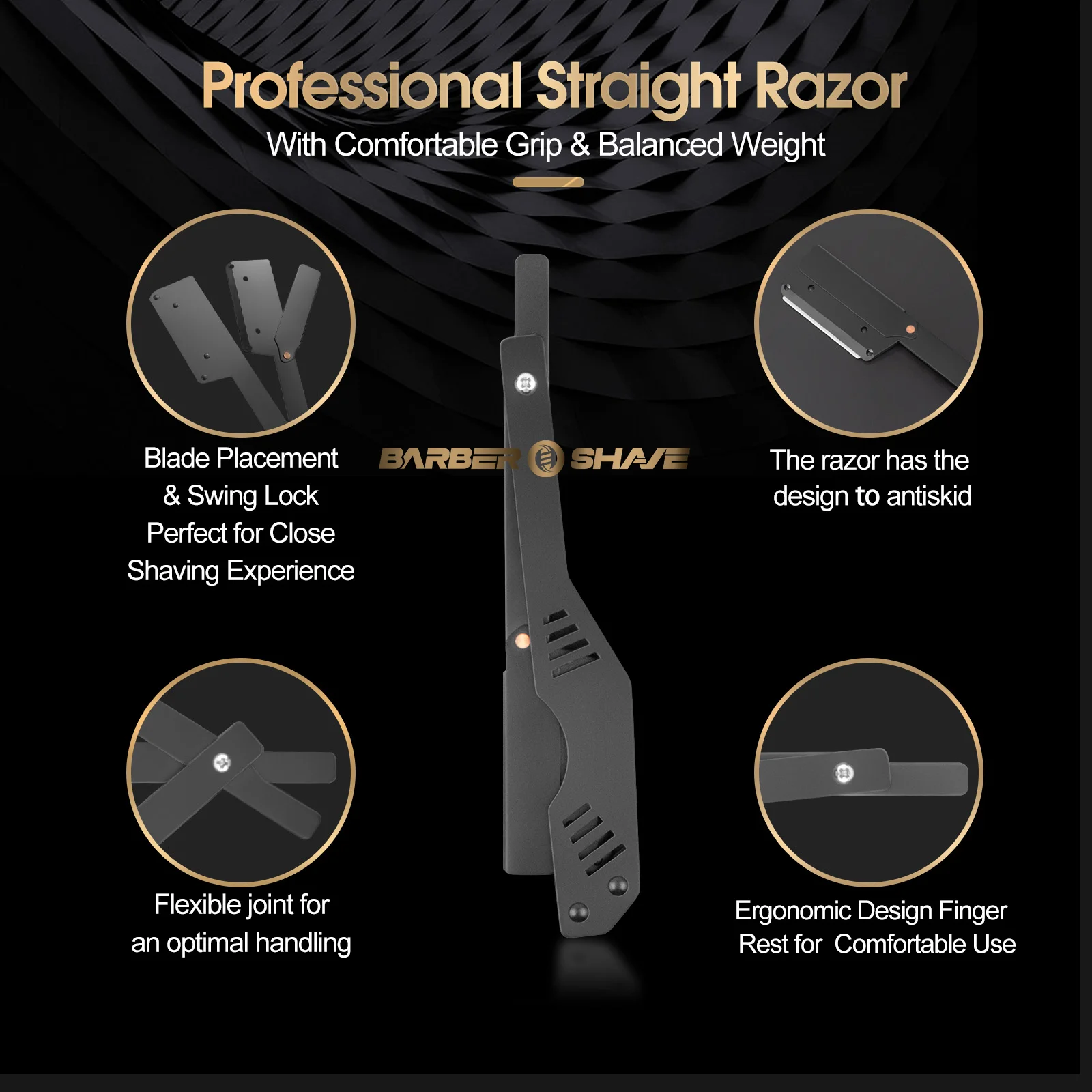 접이식 스테인레스 스틸 스트레이트 면도, 남성용 헤어 수염 스타일링, 알루미늄 면도기, 이발 액세서리, 신제품