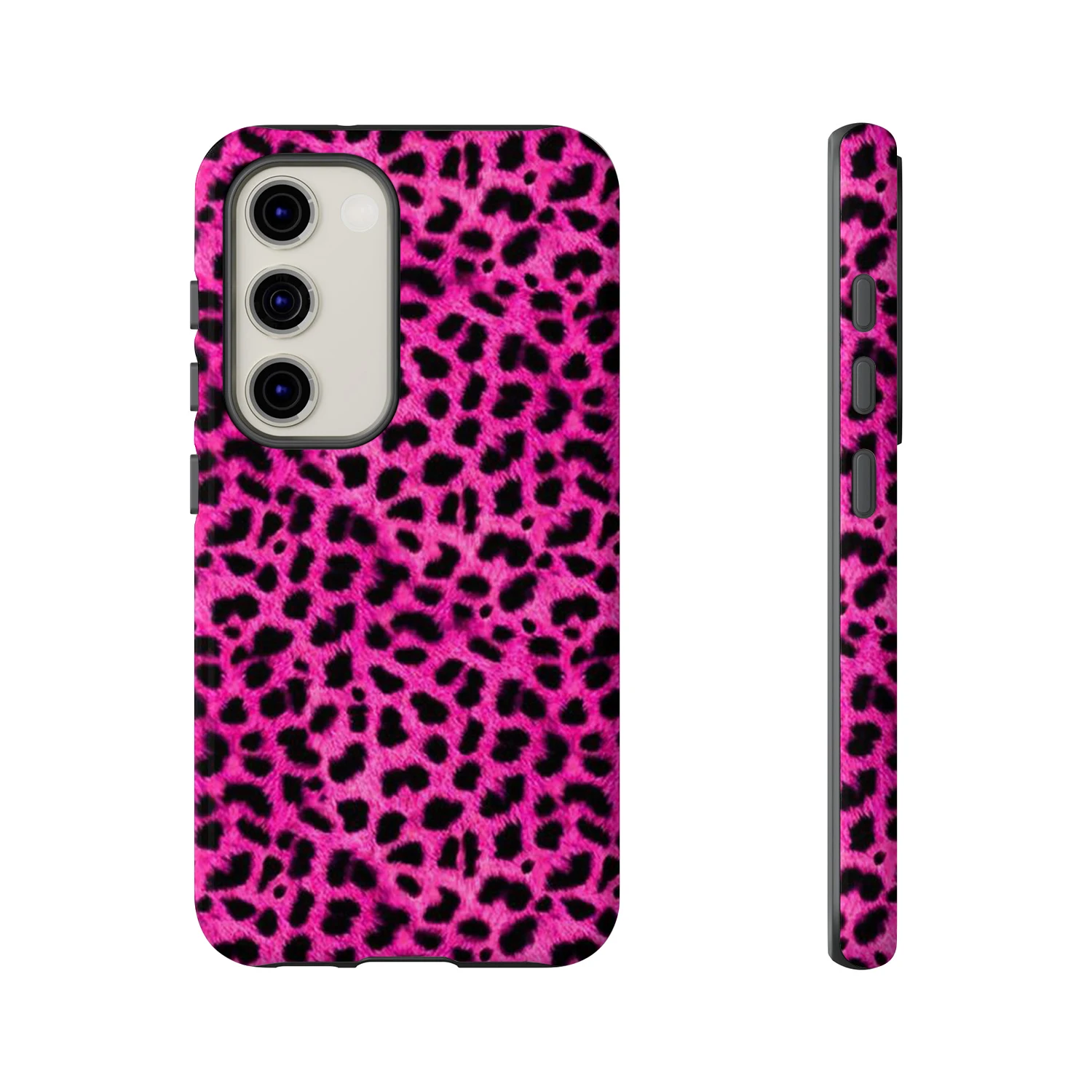 Pink Leopard Print Tough Phone Case