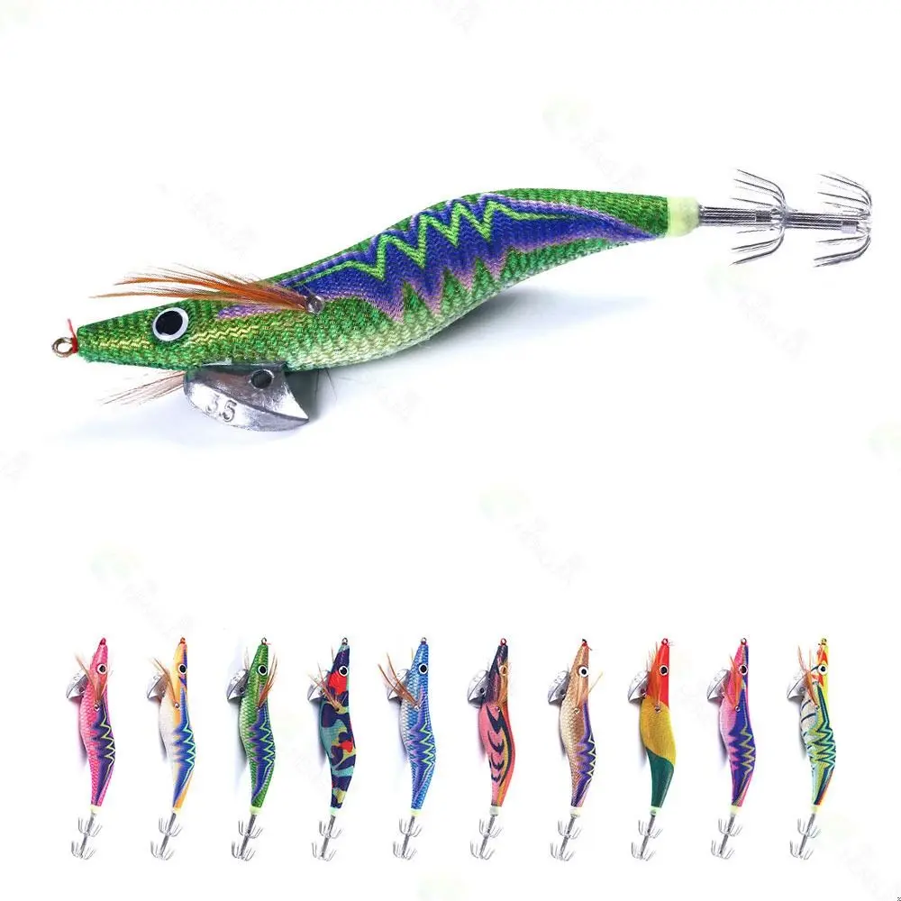 

2pcs lead sinker wood shrimp lures 2023 fishing tackle 14cm 20g octopus lure jigs explosive hook fishing bait lifelike