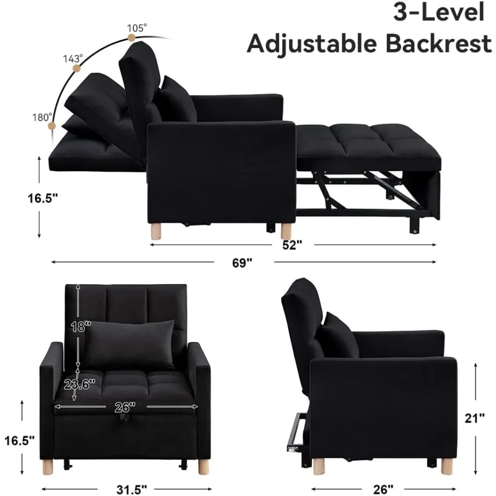 Convertible Single Sofa Bed 2