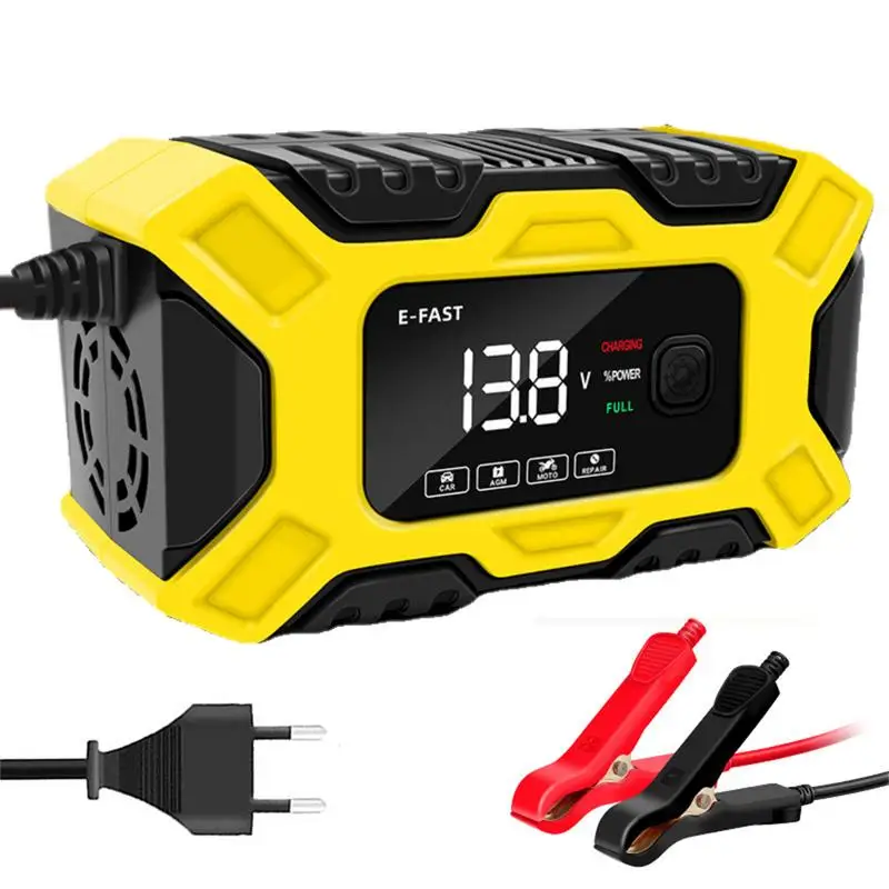 

Motorcycle Battery Charger Battery Charger For Automotive Automatic Smart Charger 12V Portable Automotive Car Battery Charger