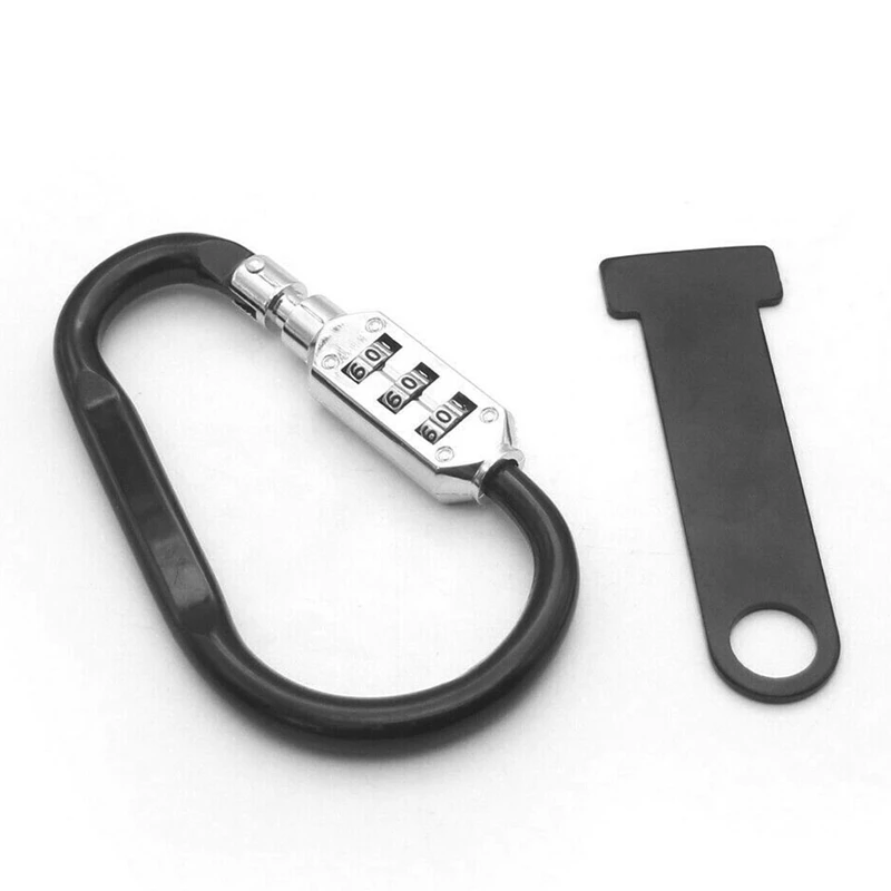 Motorcycle Helmet Lock Anti-Theft Open Face Helmet Lock Fastener + T-Bar for Racing Motorbike Bike