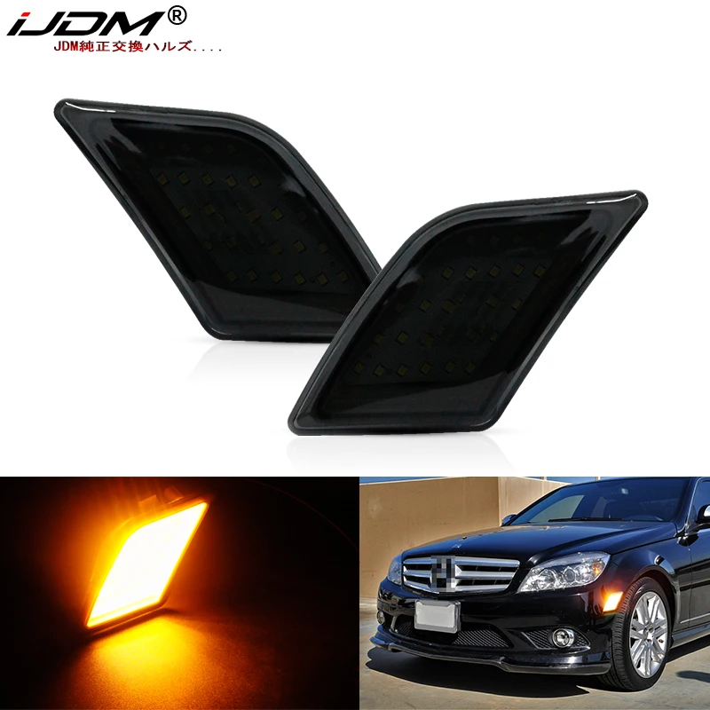 

2pcs Front Side Marker Light For 2008-11 Mercedes W204 C250 C300 C350 C63 AMG Turn SignalLights/Driving Lights/Parking Lights