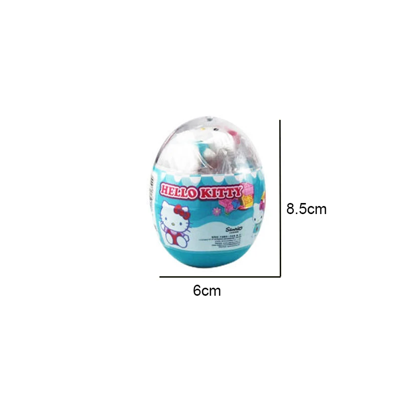 Chaosheng Anime Hello Kitty Sanrio Girls' Toy Gift Twisted Egg Children's Puzzle Assembly Building Block Kids Toy Christmas Gift