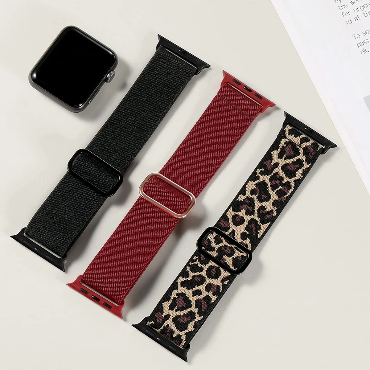 3-Pack Stretchy Nylon Loop Bands
