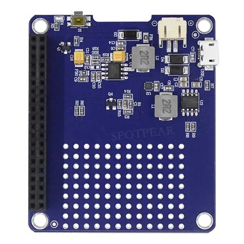 라즈베리 파이 4 / PI5 UPS 무정전 전원 공급 장치 HAT 리튬 배터리 모듈 RPi-UPS-H