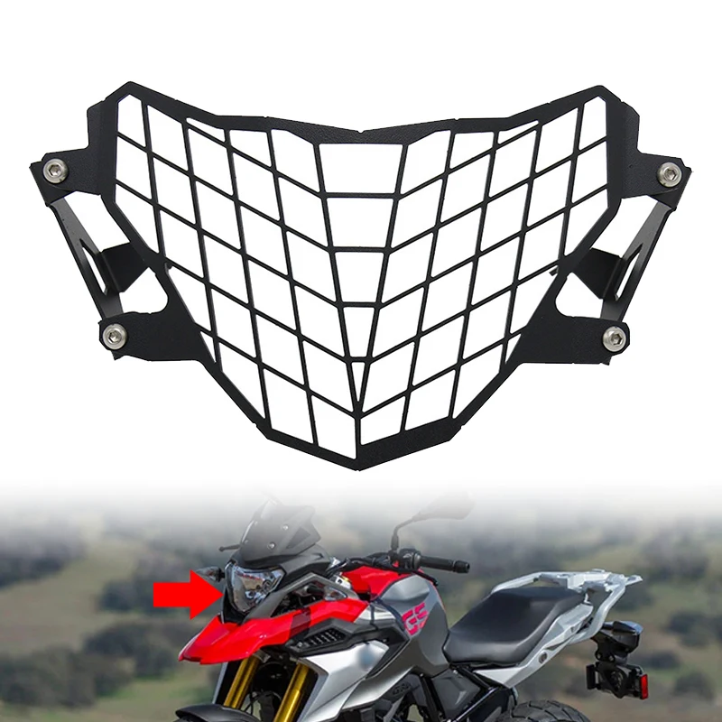 

Fit For BMW G310GS 2017-2022 Motorcycle Accessories CNC Aluminum Alloy Headlamp Protection Grill Cover Headlights Mesh Cover