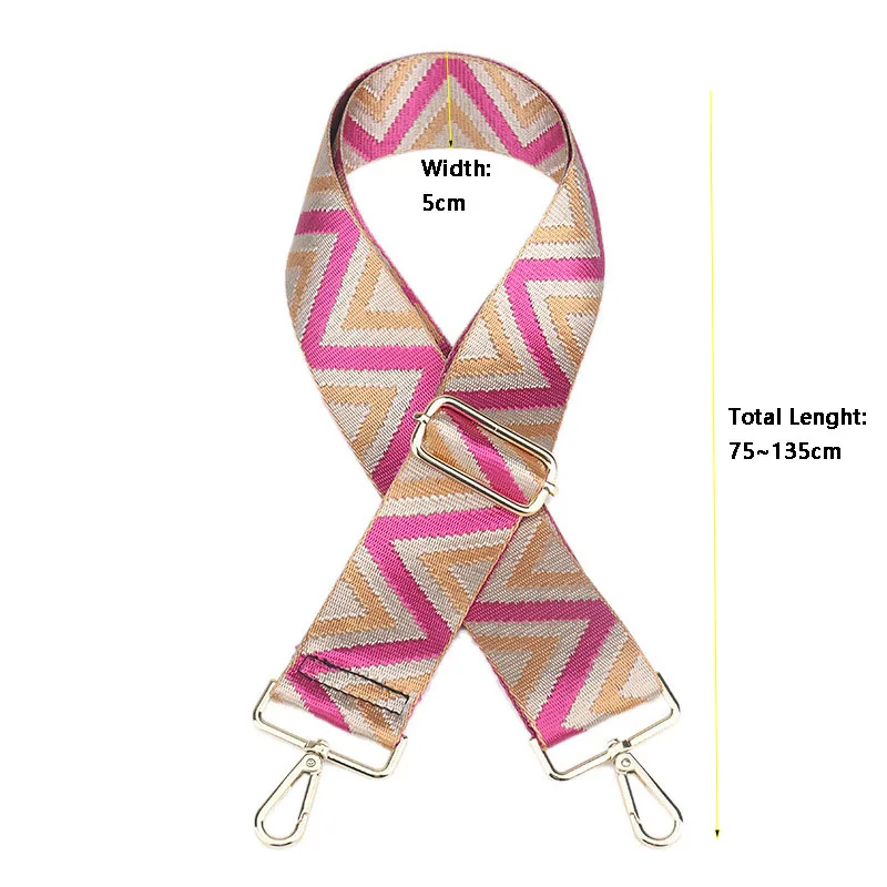 Adjustable Bag Strap for Crossbody Color Shoulder Straps Replacement Canvas Accessories Handbags for Women Wide Handle Ornament