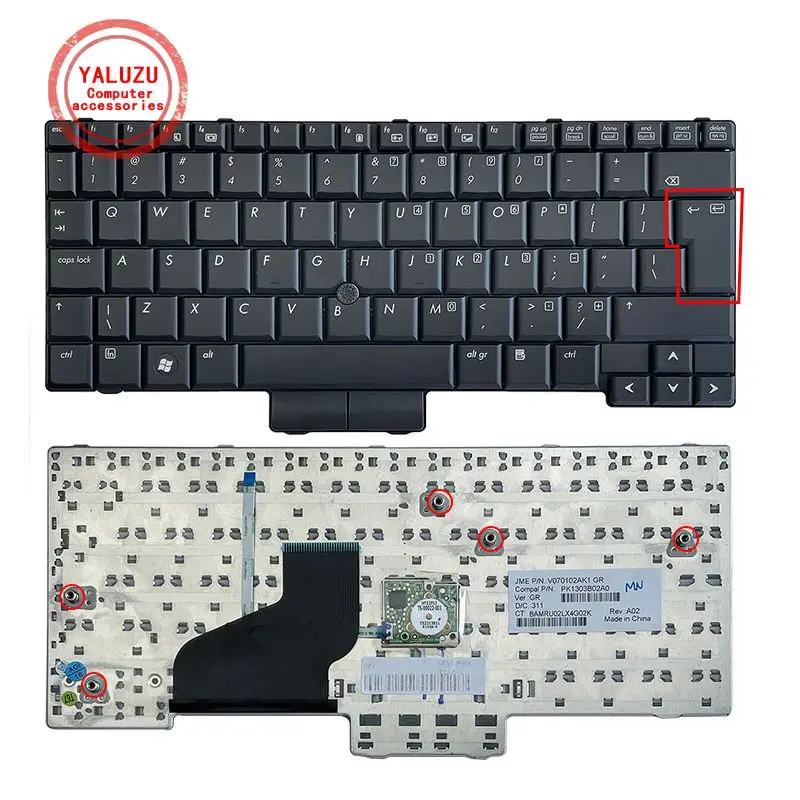 

UI English NEW Laptop Keyboard For HP 2530 2530P 2533T