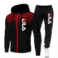 Nouvel ensemble sportswear homme automne-hiver 2026 : sweat à capuche à manches longues et pantalon, 2 pièces, tendance, pour course en extérieur 3
