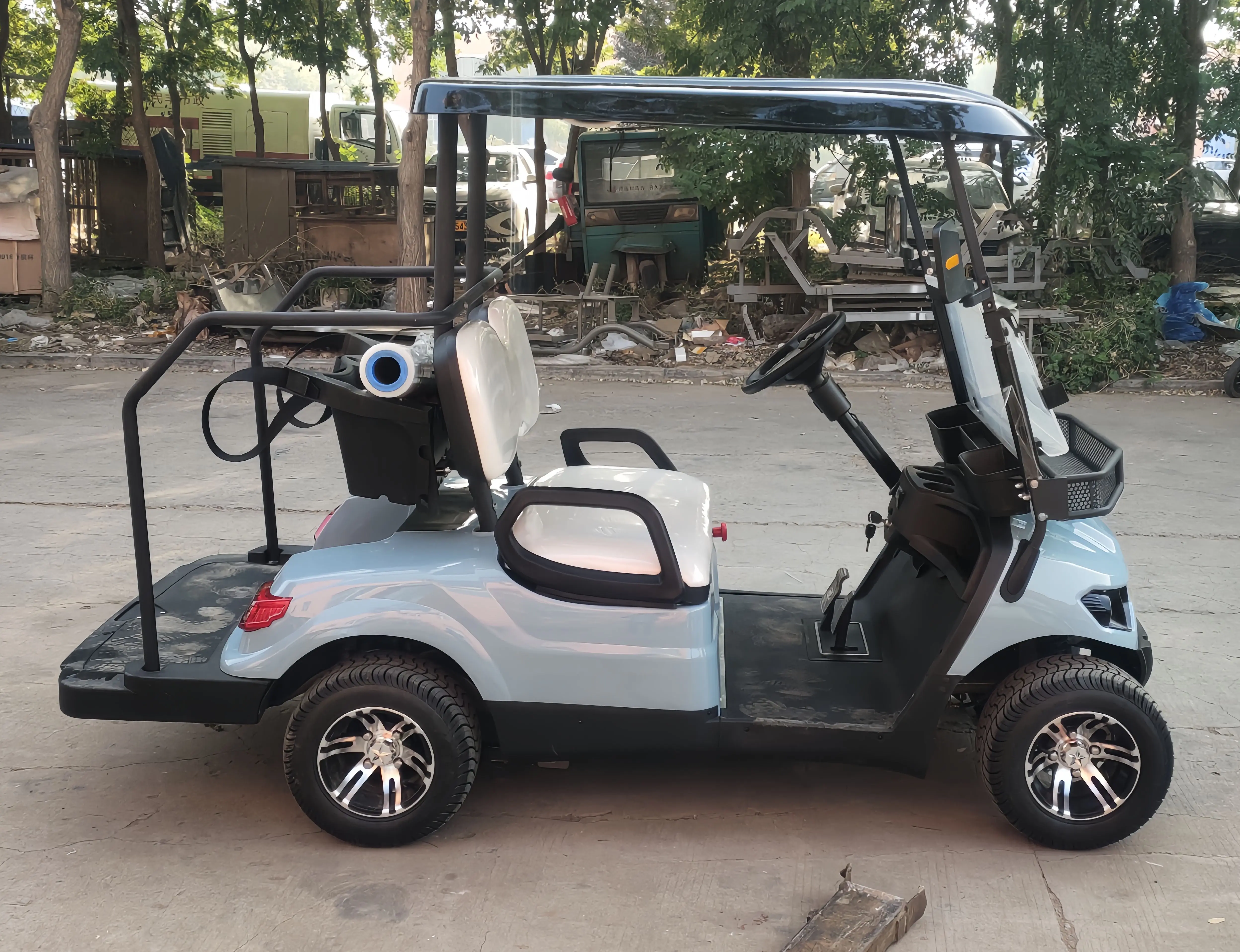 공장 공급 4인승 전면 시트 액세서리 골프 카트 배터리 4인용 골프 카트 전기 골프 4륜 자동차