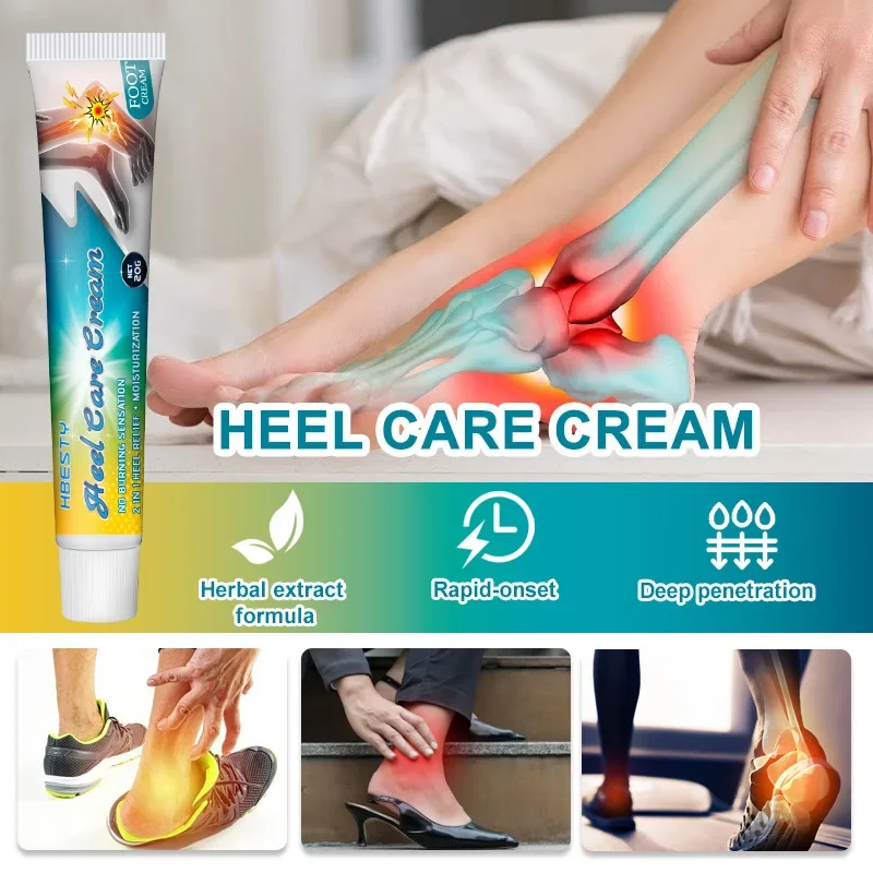 HBESTY Foot Heel Plantar Fascia Balm Ease Pain Very Moisturizing Two-in-One Care Balm Antibacterical Cream