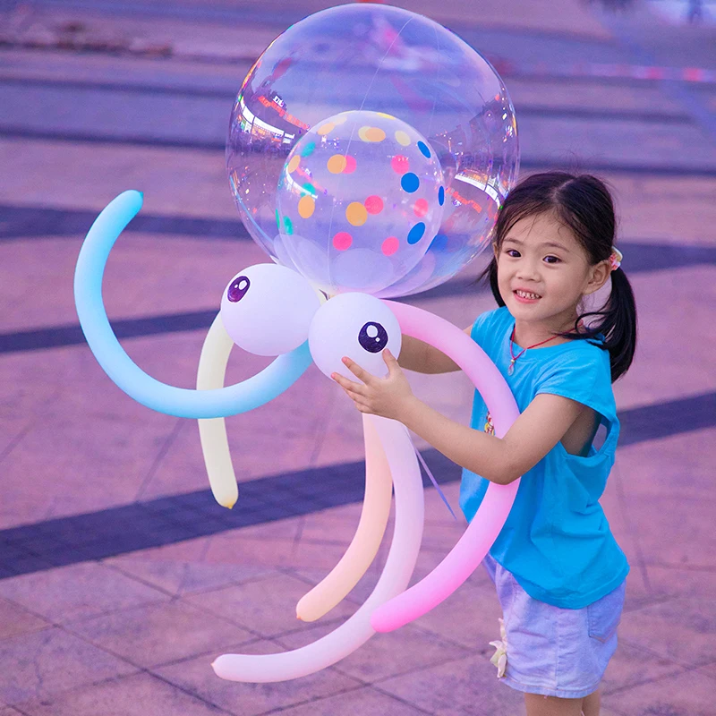Bounce Ball Floating Air Smiley Ball Kweichow Moutai Octopus Ball Children'S Cartoon Toy Stall Street Selling Palla Gonfiabile