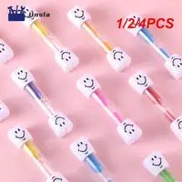1/2/4PCS Minute Smiling Face Tooth Brushing Hourglass Creative Sand Clock Toothbrush Timer Desktop Ornament For Children Kids 1
