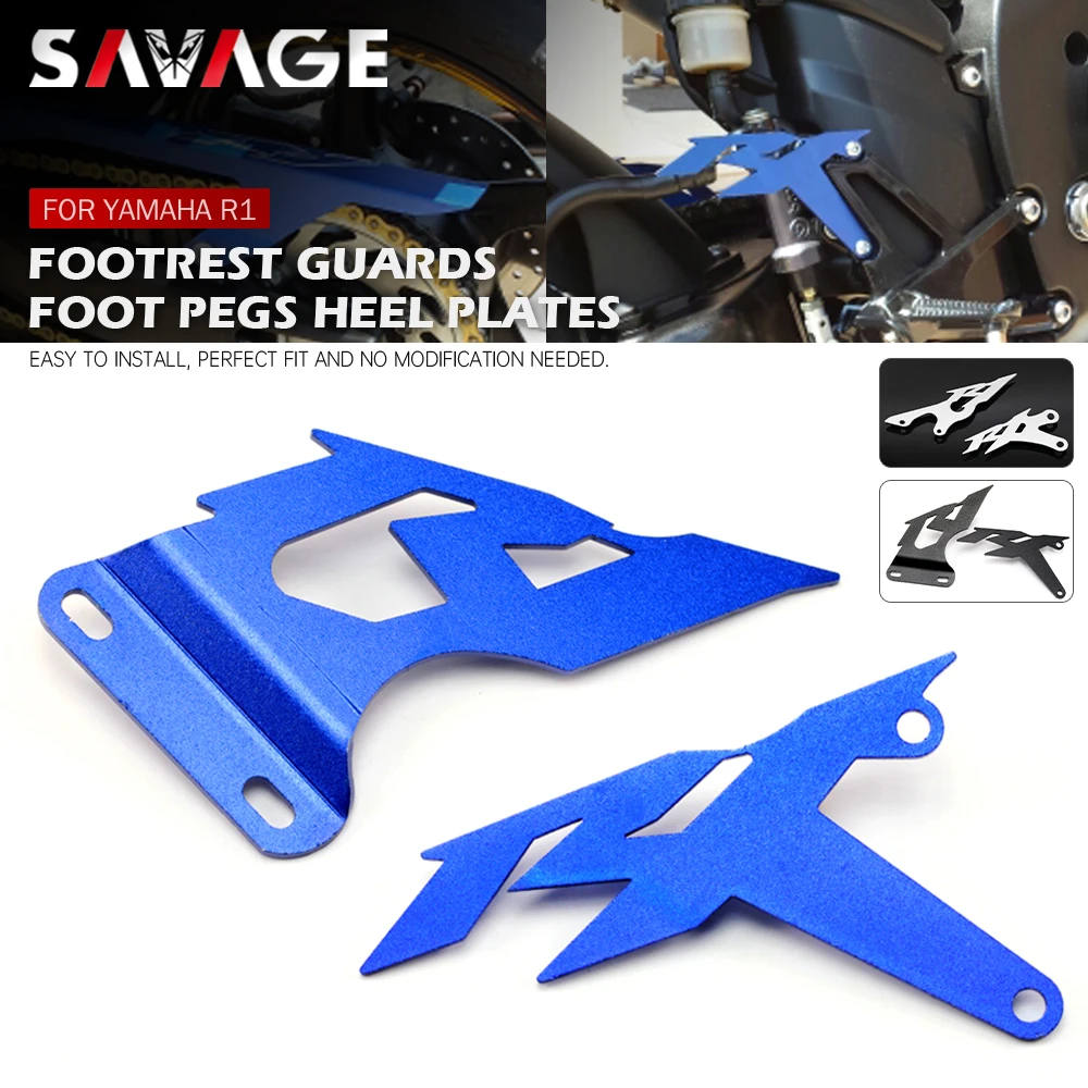 Estriberas YAMAHA YZF R1, accesorios de motocicleta YZFR1, Protector de Pedal de de YZF R1, 2008, 2009 2014|foot pegs|heel platesmotorcycle accessories foot - AliExpress
