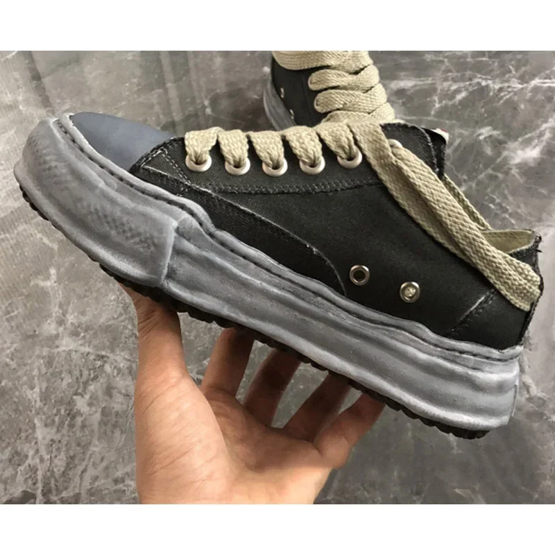 

Dissolve Sole Canvas Shoes Mihara Couple Board Coach MMY Thick Soled Men's Shoes Women's Yasuhiro Sneakers